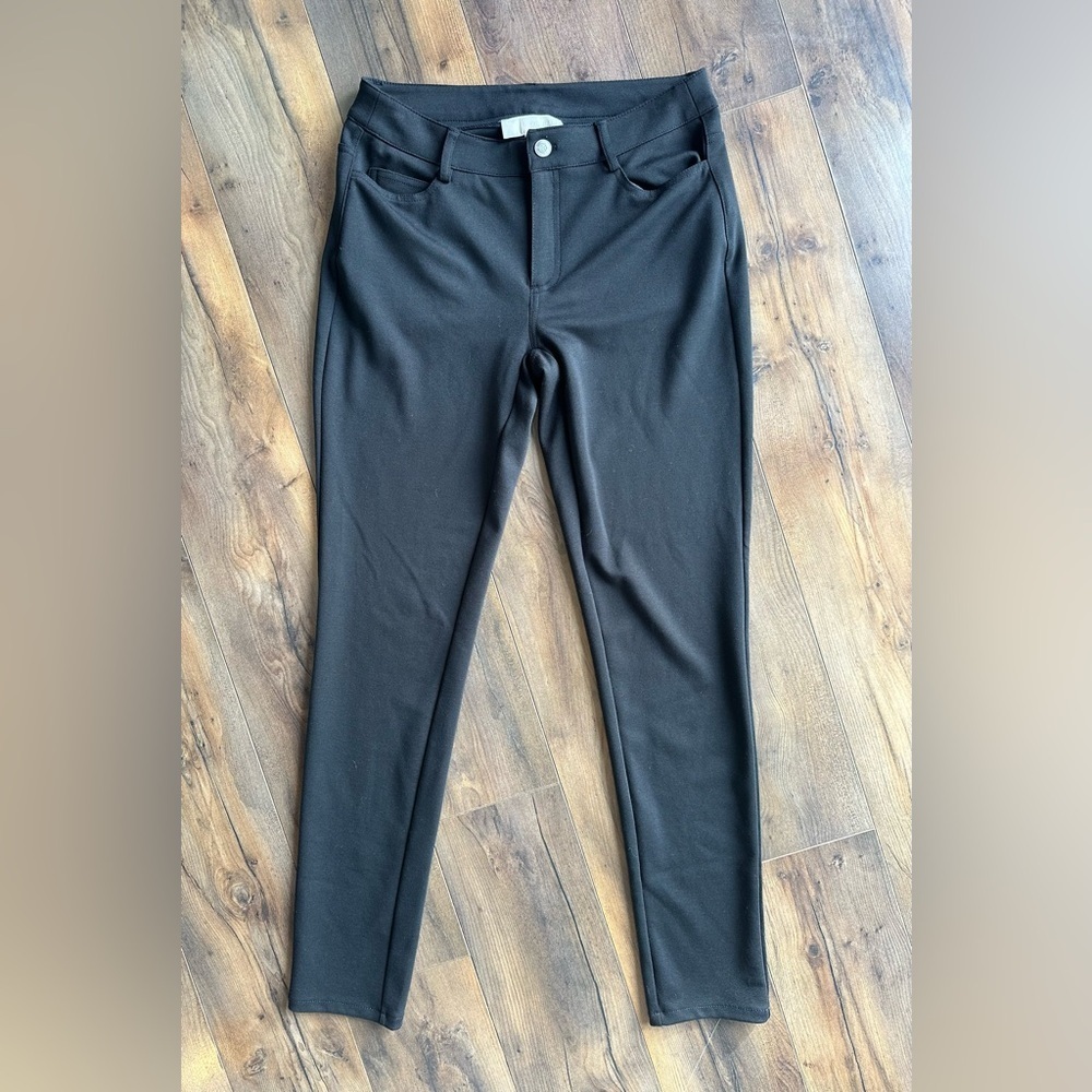MICHAEL Michael Kors Black Stretch Skinny Pants Size 2 Work Chic